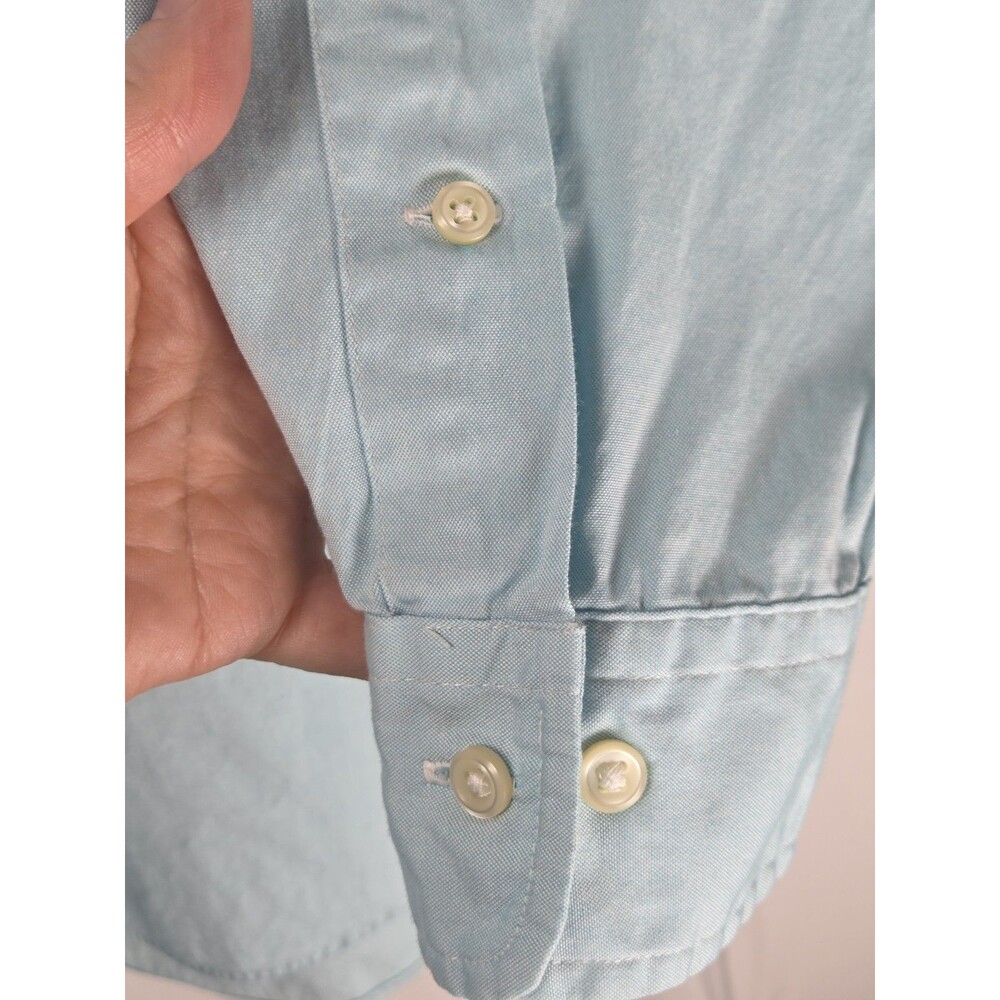 Polo Ralph Lauren Classic Fit Shirt Blue Button Down Pony Logo Men XL 17 32/33 - Picture 6 of 7